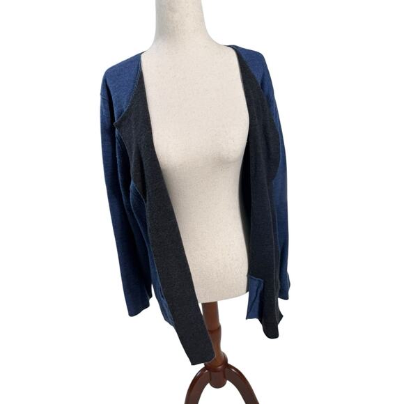 Eileen Fisher Cardigan Women L One Button Merino Wool Quiet Luxur Sweater - Picture 6 of 10